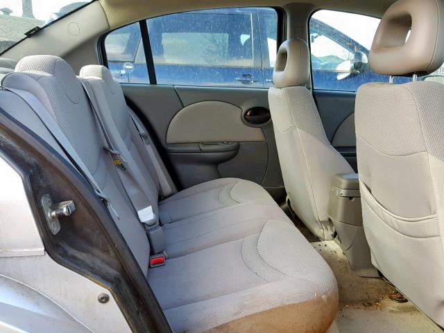 1G8AJ54FX3Z173998 - 2003 SATURN ION LEVEL SILVER photo 6