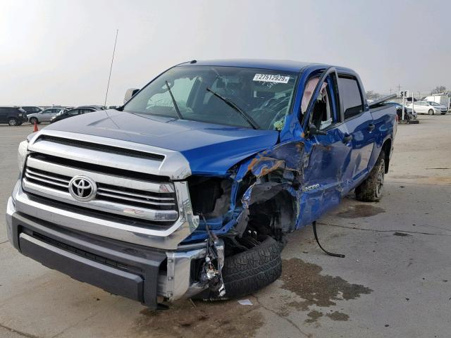 5TFEW5F15GX193474 - 2016 TOYOTA TUNDRA CRE BLUE photo 2