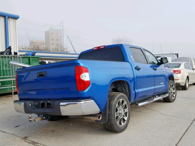 5TFEW5F15GX193474 - 2016 TOYOTA TUNDRA CRE BLUE photo 4