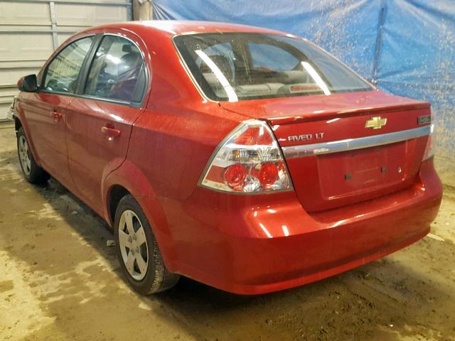 KL1TD5DE4BB183146 - 2011 CHEVROLET AVEO LS RED photo 3