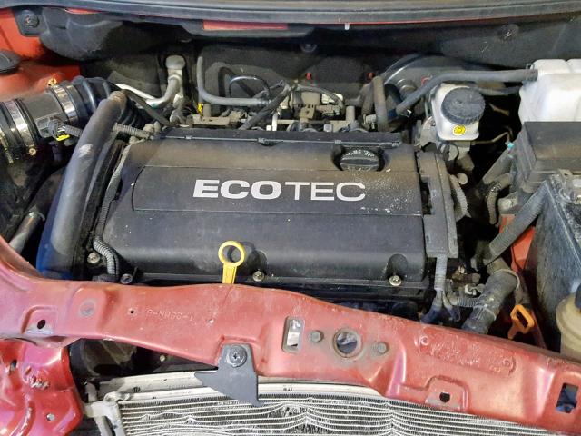 KL1TD5DE4BB183146 - 2011 CHEVROLET AVEO LS RED photo 7