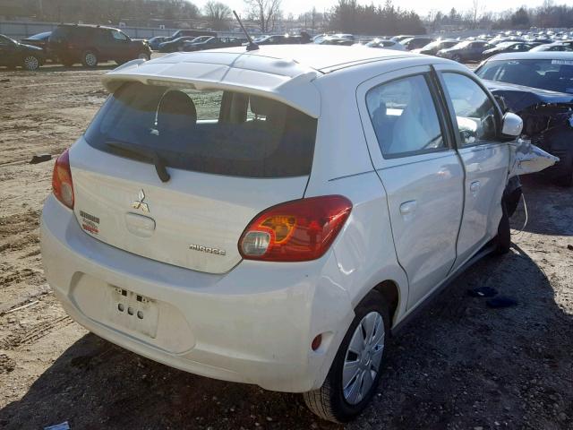 ML32A3HJ5FH055125 - 2015 MITSUBISHI MIRAGE DE WHITE photo 4