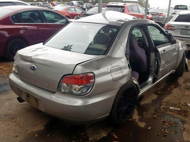 JF1GD79606G506291 - 2006 SUBARU IMPREZA WR SILVER photo 4