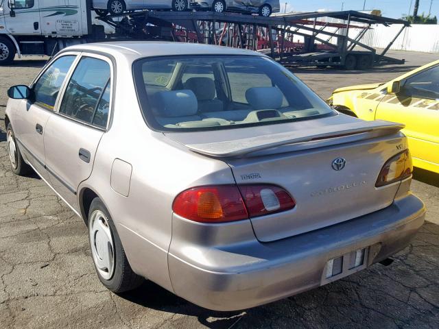 1NXBR12E2YZ338951 - 2000 TOYOTA COROLLA VE BEIGE photo 3