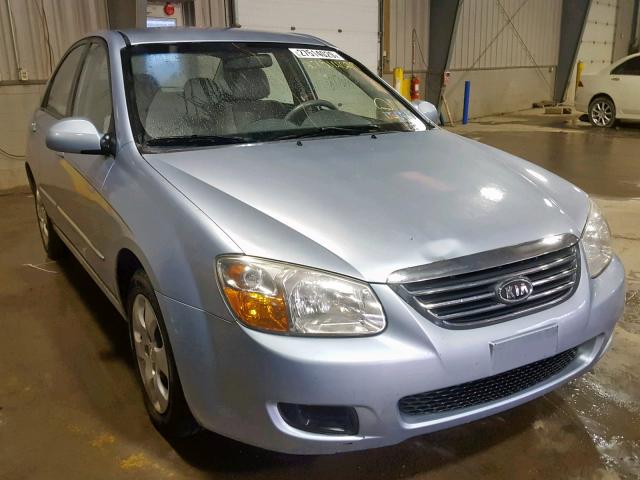 KNAFE122985515137 - 2008 KIA SPECTRA EX BLUE photo 1