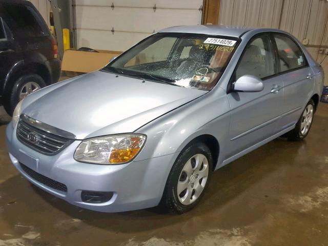 KNAFE122985515137 - 2008 KIA SPECTRA EX BLUE photo 2