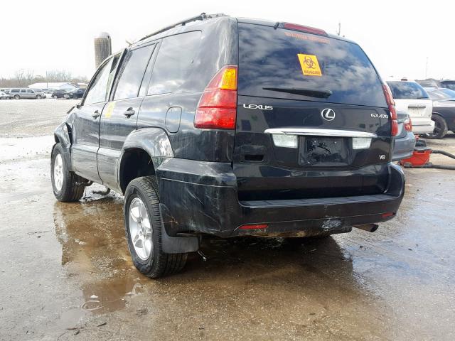 JTJBT20X170135522 - 2007 LEXUS GX 470 BLACK photo 3