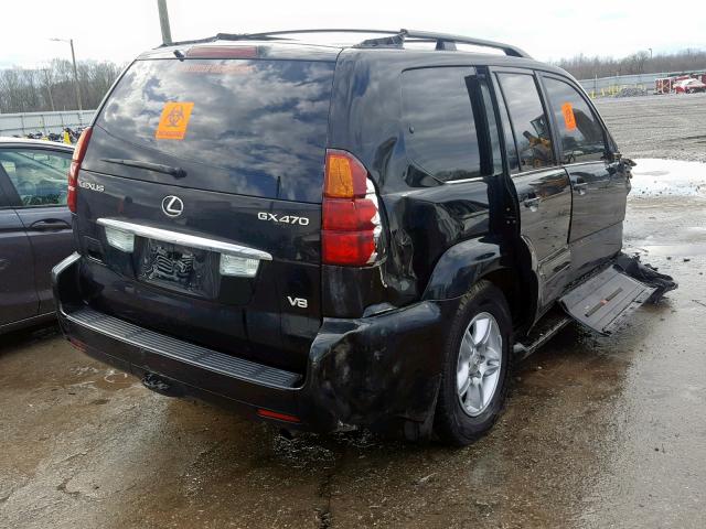 JTJBT20X170135522 - 2007 LEXUS GX 470 BLACK photo 4