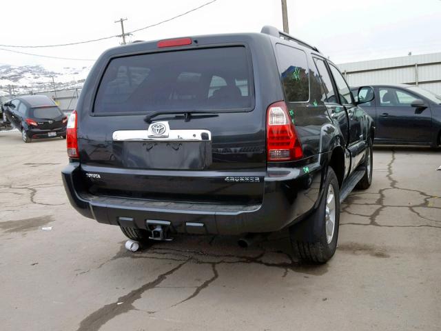 JTEBU14R778098995 - 2007 TOYOTA 4RUNNER SR BLACK photo 4