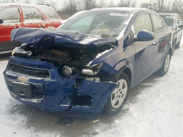 1G1JA5SH2D4175049 - 2013 CHEVROLET SONIC LS BLUE photo 2