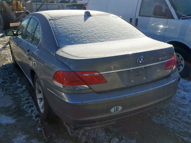 WBAHL83596DT02532 - 2006 BMW 750 I GRAY photo 3