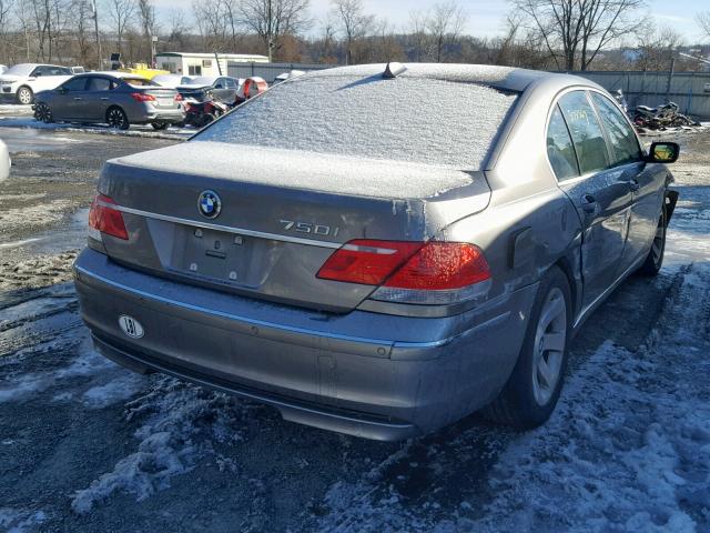 WBAHL83596DT02532 - 2006 BMW 750 I GRAY photo 4