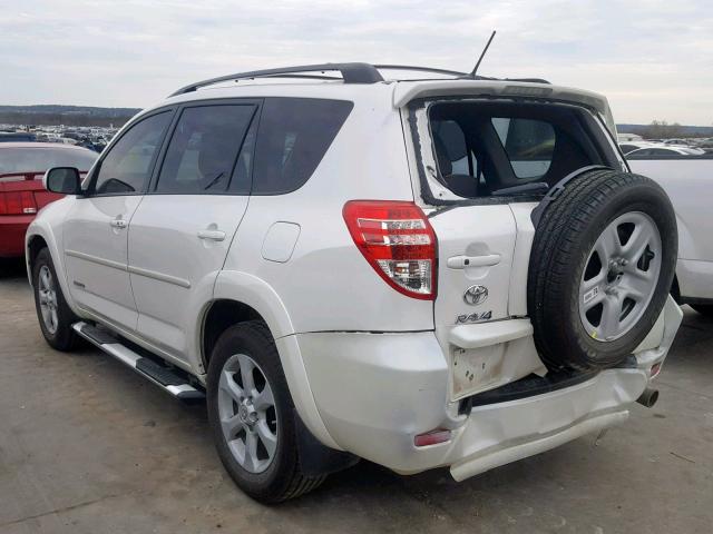 2T3YF4DV0CW136630 - 2012 TOYOTA RAV4 LIMIT WHITE photo 3