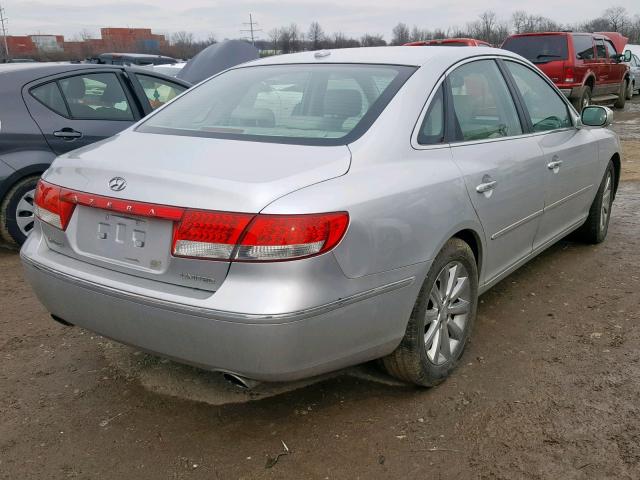 KMHFC4DF4AA451219 - 2010 HYUNDAI AZERA GLS SILVER photo 4