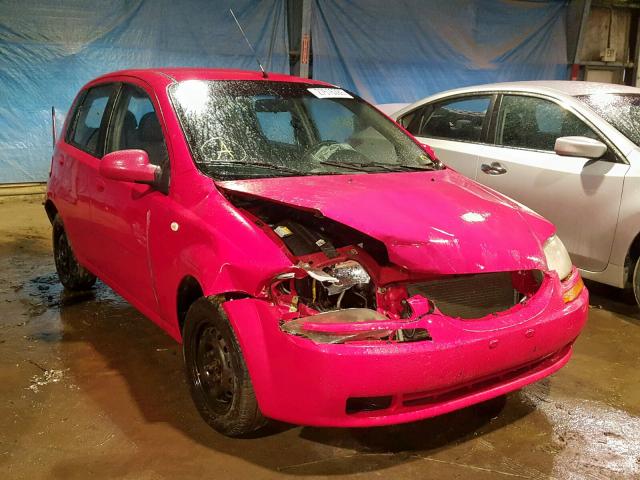 KL1TD66656B670955 - 2006 CHEVROLET AVEO BASE Қызыл фото 1