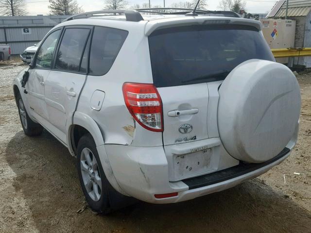 2T3DK4DV7BW055780 - 2011 TOYOTA RAV4 LIMIT WHITE photo 3