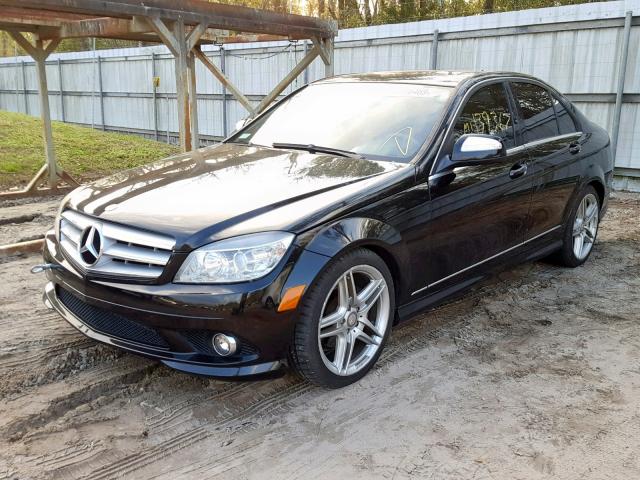 WDDGF54X59F232028 - 2009 MERCEDES-BENZ C 300 BLACK photo 2