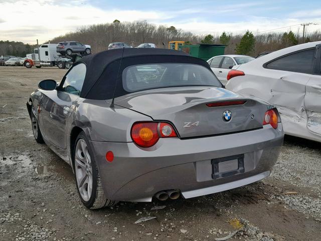 4USBT53413LT23997 - 2003 BMW Z4 3.0 GRAY photo 3