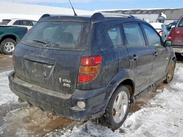 5Y2SL65857Z429190 - 2007 PONTIAC VIBE BLACK photo 4