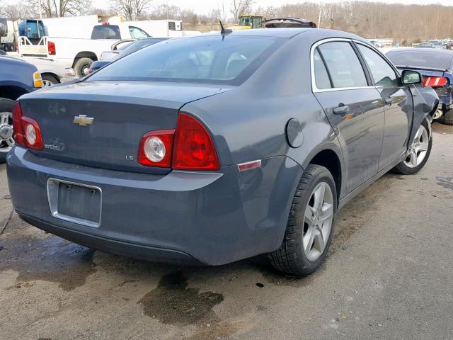 1G1ZG57BX9F198581 - 2009 CHEVROLET MALIBU LS GRAY photo 4