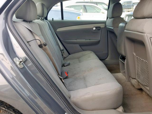 1G1ZG57BX9F198581 - 2009 CHEVROLET MALIBU LS GRAY photo 6