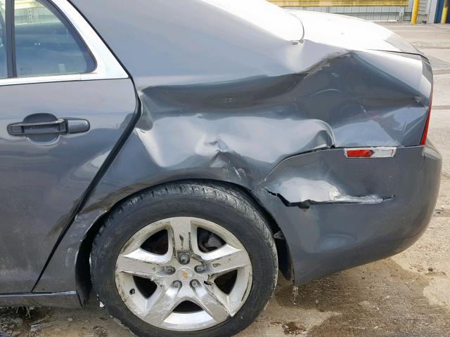1G1ZG57BX9F198581 - 2009 CHEVROLET MALIBU LS GRAY photo 9