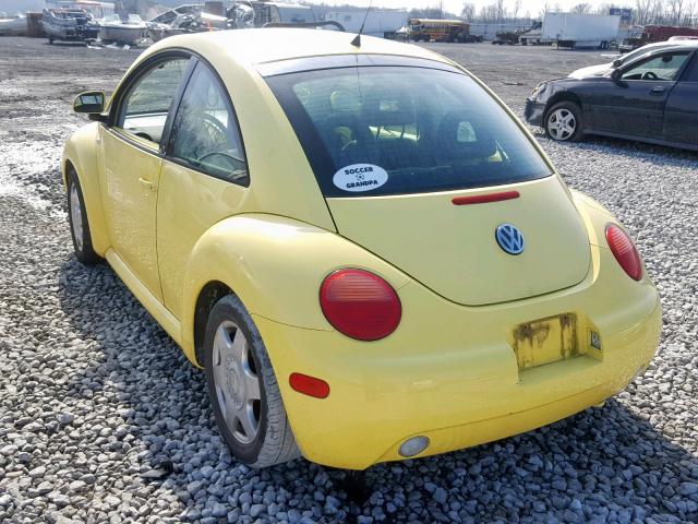 3VWDD21C1YM473082 - 2000 VOLKSWAGEN NEW BEETLE Gelb Foto 3