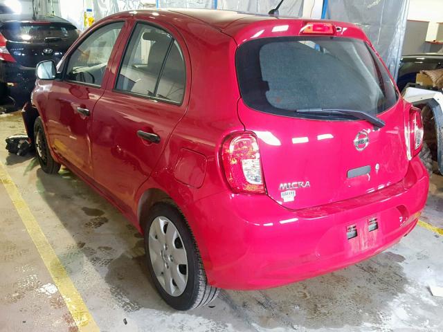 3N1CK3CP8HL266658 - 2017 NISSAN MICRA RED photo 3