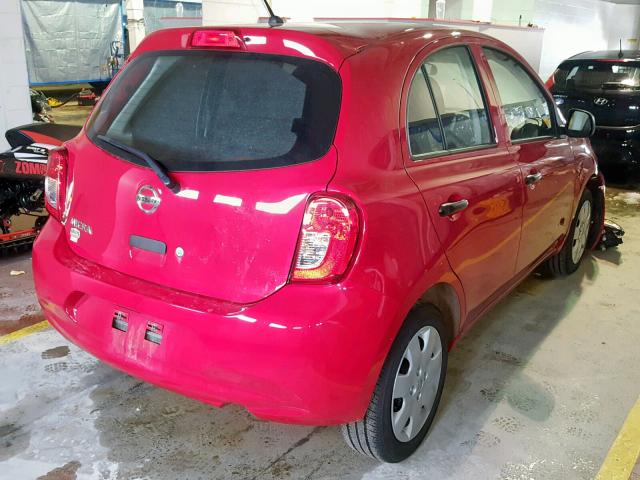 3N1CK3CP8HL266658 - 2017 NISSAN MICRA RED photo 4