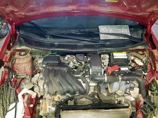 3N1CK3CP8HL266658 - 2017 NISSAN MICRA RED photo 7