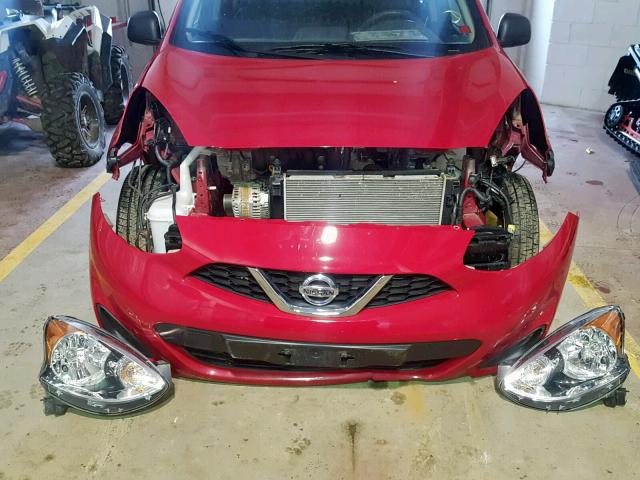 3N1CK3CP8HL266658 - 2017 NISSAN MICRA RED photo 9