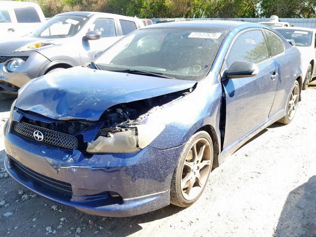 JTKDE167X80254378 - 2008 TOYOTA SCION TC ლურჯი ფოტო 2