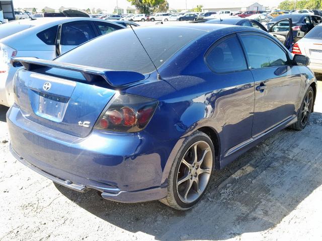 JTKDE167X80254378 - 2008 TOYOTA SCION TC ლურჯი ფოტო 4