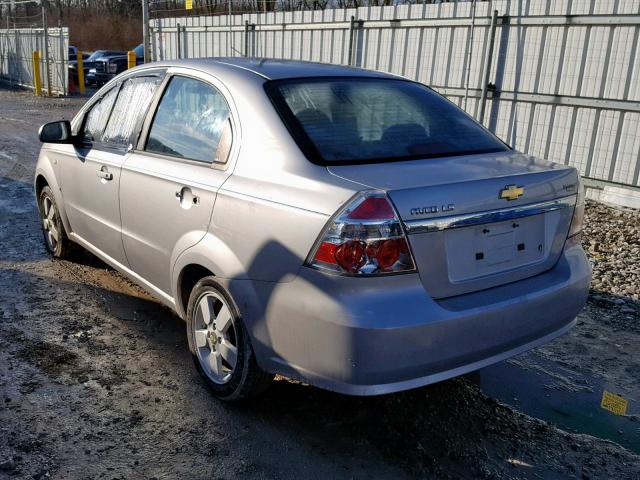 KL1TD56638B128718 - 2008 CHEVROLET AVEO BASE ვერცხლისფერი ფოტო 3