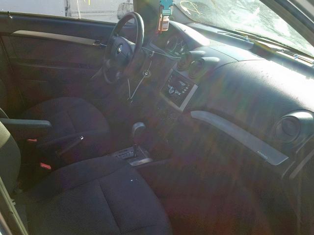 KL1TD56638B128718 - 2008 CHEVROLET AVEO BASE ვერცხლისფერი ფოტო 5