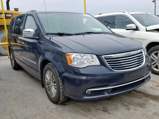 2C4RC1CG5DR769750 - 2013 CHRYSLER TOWN & COU BLACK photo 1