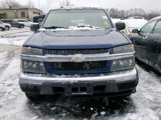 1GCDT136248137091 - 2004 CHEVROLET COLORADO BLUE photo 9