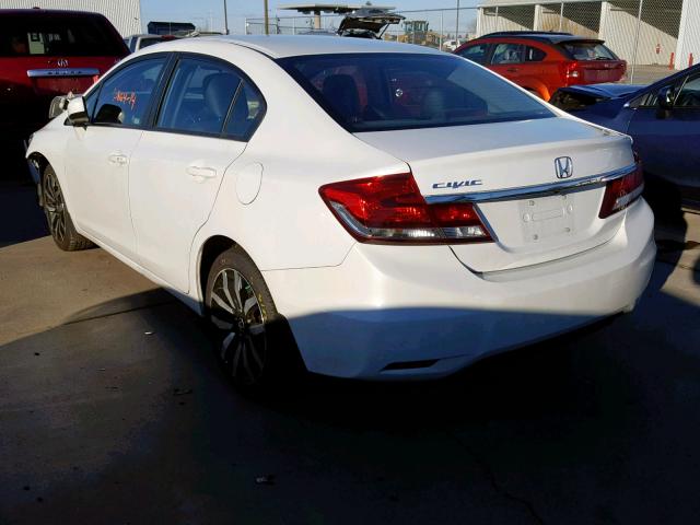 19XFB2F91EE275879 - 2014 HONDA CIVIC EXL WHITE photo 3