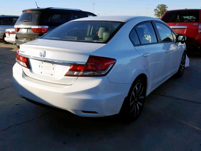 19XFB2F91EE275879 - 2014 HONDA CIVIC EXL WHITE photo 4