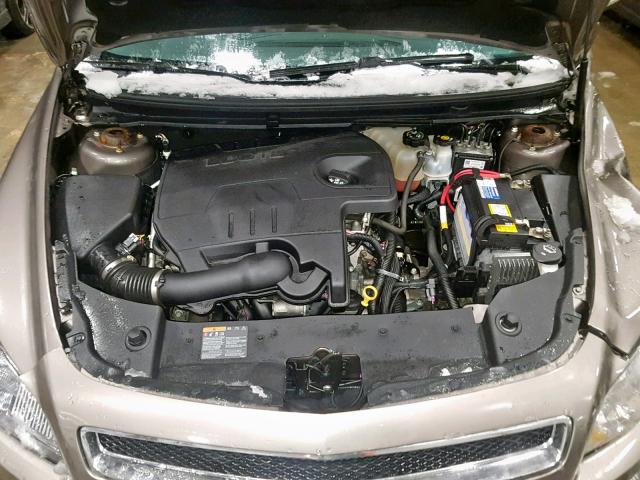 1G1ZC5EB8AF252592 - 2010 CHEVROLET MALIBU 1LT TAN photo 7