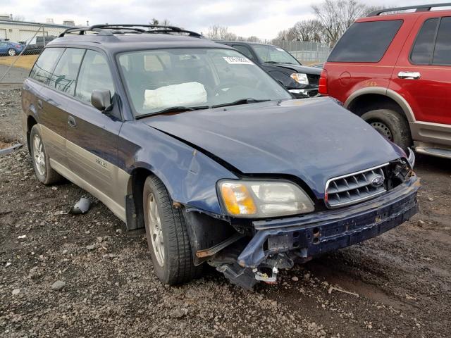 4S3BH675947629467 - 2004 SUBARU LEGACY OUT BLUE photo 1