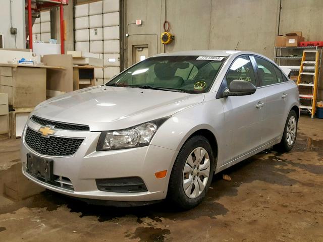 1G1PD5SHXC7281389 - 2012 CHEVROLET CRUZE LS SILVER photo 2