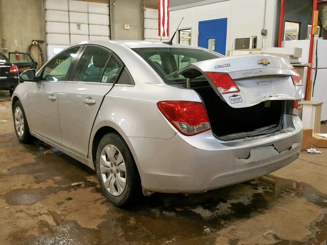 1G1PD5SHXC7281389 - 2012 CHEVROLET CRUZE LS SILVER photo 3