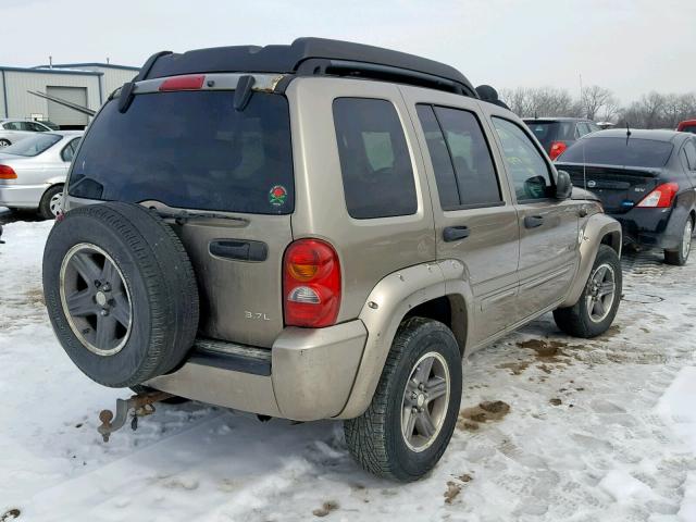 1J4GL38KX3W583704 - 2003 JEEP LIBERTY RE BEIGE photo 4