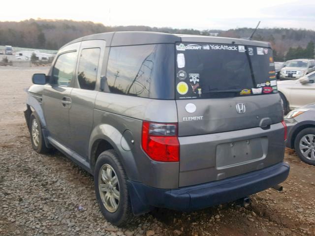 5J6YH28728L015581 - 2008 HONDA ELEMENT EX GRAY photo 3