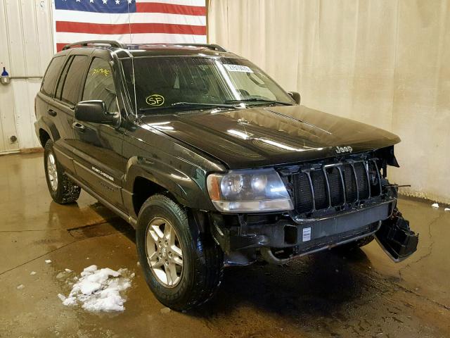 1J4GW48S84C117091 - 2004 JEEP GRAND CHER BLACK photo 1