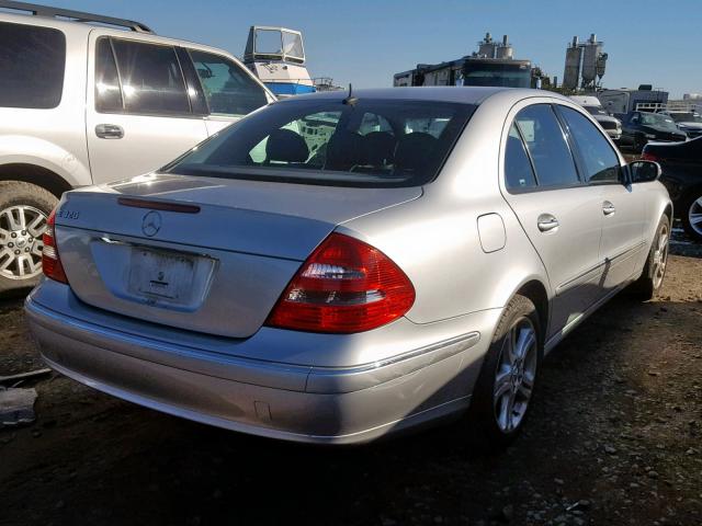 WDBUF65J24A575851 - 2004 MERCEDES-BENZ E 320 SILVER photo 4