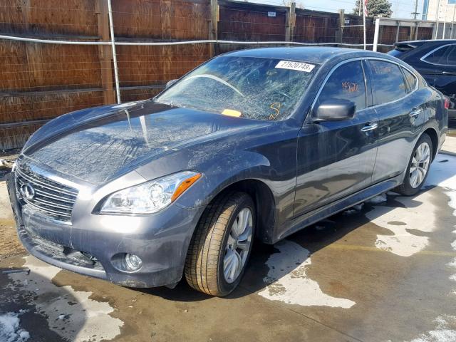 JN1BY1AR6BM371019 - 2011 INFINITI M37 X CHARCOAL photo 2