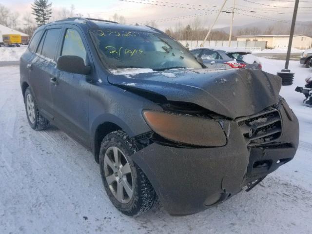 5NMSH73E89H265442 - 2009 HYUNDAI SANTA FE S BLUE photo 1