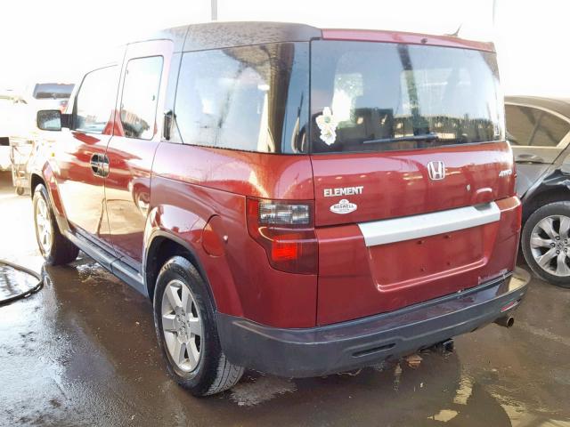 5J6YH28749L000131 - 2009 HONDA ELEMENT EX RED photo 3